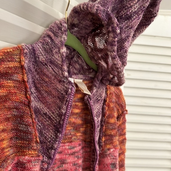 Marled Bright Knit Hoodie Perfect Combination for a Cheery Fall Full Zip Size M - Picture 8 of 8